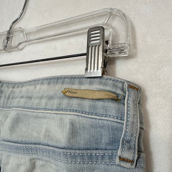 PILCRO‎ Anthropologie Women 29 Stet Fit Cigarette Light Grunge Straight Jeans - Picture 4 of 14